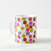 Bonbonmuster | Lollenmuster | Lollipop 2 Kaffeetasse (Vorderseite Links)