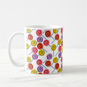 Bonbonmuster Lollenmuster Lollipop 2 Kaffeetasse
