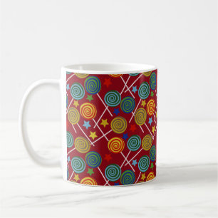 Bonbonmuster Lollenmuster Lollipop 32 Kaffeetasse