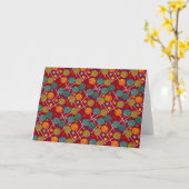 Bonbonmuster | Lollenmuster | Lollipop 32 Karte (Gelbe Blume)