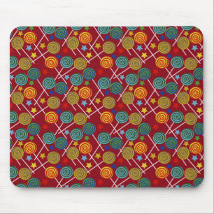 Bonbonmuster Lollenmuster Lollipop 32 Mousepad