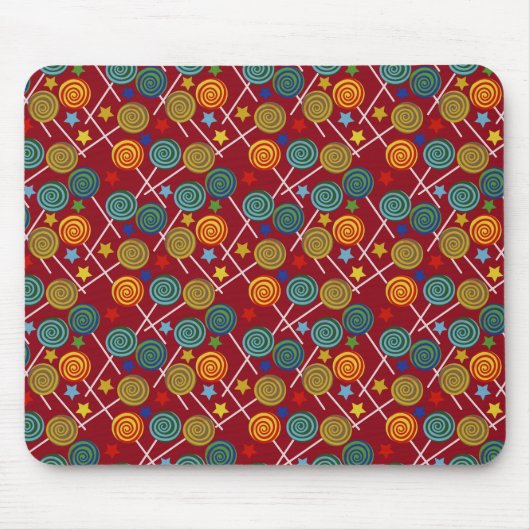 Bonbonmuster | Lollenmuster | Lollipop 32 Mousepad (Vorne)