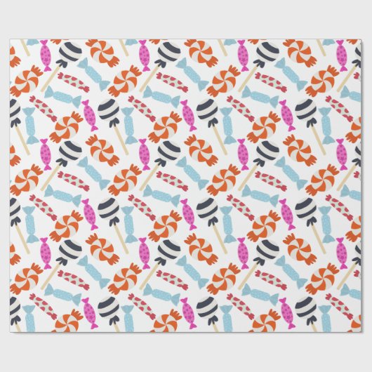 Bonbonmuster | Lollenmuster | Lollipop 35 Geschenkpapier (Flach)