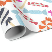 Bonbonmuster | Lollenmuster | Lollipop 35 Geschenkpapier (Rolleneckpunkt)