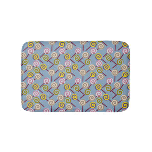 Bonbonmuster Lollenmuster Lollipop 3 Badematte