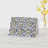 Bonbonmuster | Lollenmuster | Lollipop 3 Karte (Gelbe Blume)
