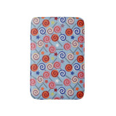 Bonbonmuster | Lollenmuster | Lollipop 40 Badematte (Vorderseite Vertikal)