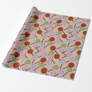 Bonbonmuster Lollenmuster Lollipop 41 Geschenkpapier
