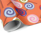 Bonbonmuster | Lollenmuster | Lollipop 42 Geschenkpapier (Rolleneckpunkt)