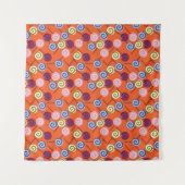 Bonbonmuster | Lollenmuster | Lollipop 42 Wandteppich (Vorderseite (Horizontal))