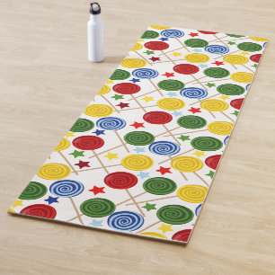 Bonbonmuster Lollenmuster Lollipop 43 Yogamatte