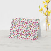 Bonbonmuster | Lollenmuster | Lollipop 45 Karte (Gelbe Blume)