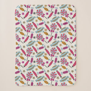Bonbonmuster Lollenmuster Lollipop 45 Sherpadecke