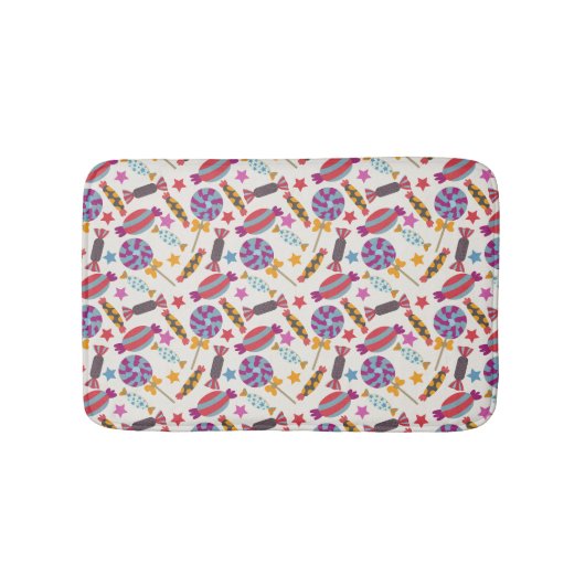Bonbonmuster | Lollenmuster | Lollipop 46 Badematte (Vorderseite)