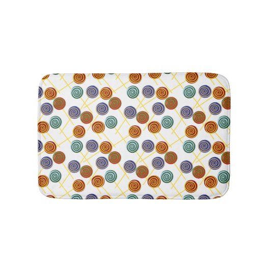 Bonbonmuster | Lollenmuster | Lollipop 47 Badematte (Vorderseite)