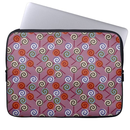 Bonbonmuster | Lollenmuster | Lollipop 49 Laptopschutzhülle (Vorderseite)