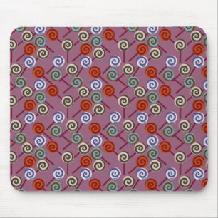 Bonbonmuster Lollenmuster Lollipop 49 Mousepad