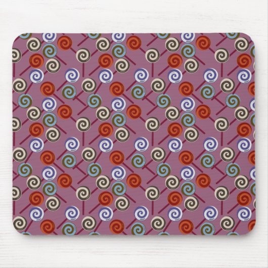 Bonbonmuster | Lollenmuster | Lollipop 49 Mousepad (Vorne)