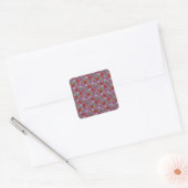 Bonbonmuster | Lollenmuster | Lollipop 49 Quadratischer Aufkleber (Umschlag)