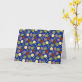 Bonbonmuster | Lollenmuster | Lollipop 4 Karte (Gelbe Blume)