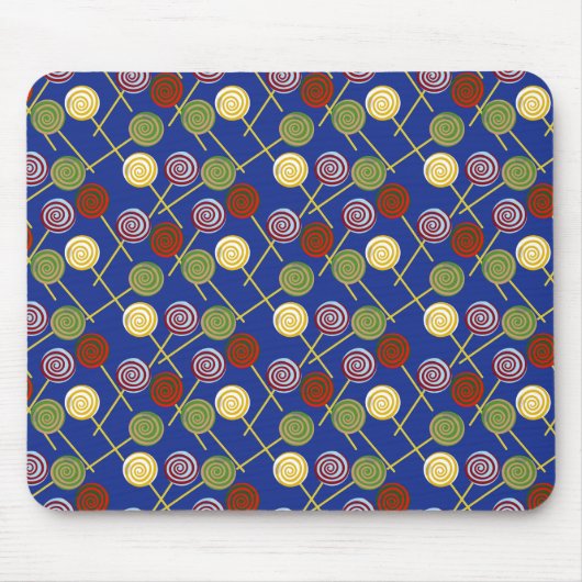 Bonbonmuster | Lollenmuster | Lollipop 4 Mousepad (Vorne)