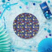 Bonbonmuster | Lollenmuster | Lollipop 4 Pappteller (Party)
