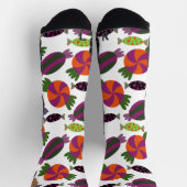 Bonbonmuster | Lollenmuster | lollipop 51 Thro Socken (Oben)