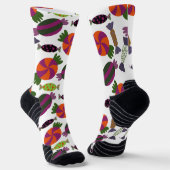 Bonbonmuster | Lollenmuster | lollipop 51 Thro Socken (Gewinkelt)