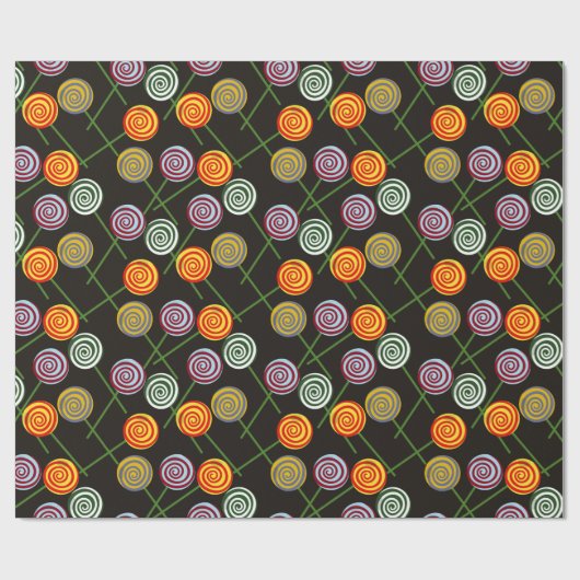 Bonbonmuster | Lollenmuster | Lollipop 52 Geschenkpapier (Flach)