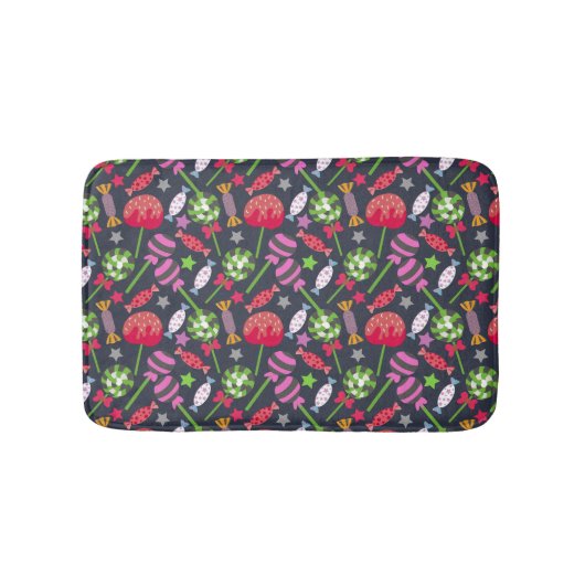 Bonbonmuster | Lollenmuster | Lollipop 53 Badematte (Vorderseite)