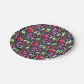 Bonbonmuster | Lollenmuster | Lollipop 53 Pappteller (Schrägansicht)