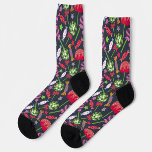 Bonbonmuster Lollenmuster Lollipop 53 Yoga Socken