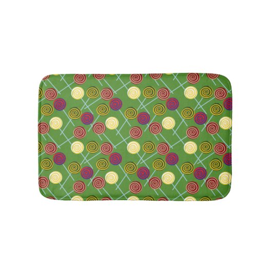 Bonbonmuster | Lollenmuster | Lollipop 58 Badematte (Vorderseite)