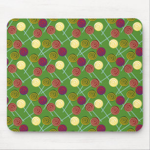 Bonbonmuster Lollenmuster Lollipop 58 Mousepad