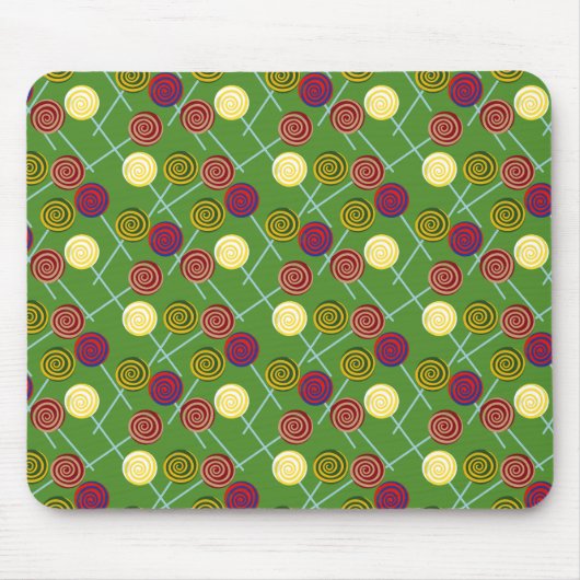 Bonbonmuster | Lollenmuster | Lollipop 58 Mousepad (Vorne)