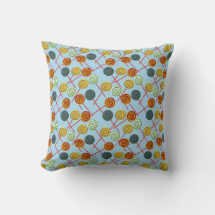 Bonbonmuster Lollenmuster Lollipop 5 Kissen