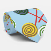 Bonbonmuster | Lollenmuster | Lollipop 5 Krawatte (Gerollt)