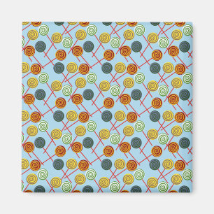 Bonbonmuster Lollenmuster Lollipop 5 Magnet