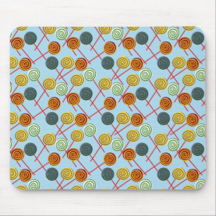 Bonbonmuster Lollenmuster Lollipop 5 Mousepad
