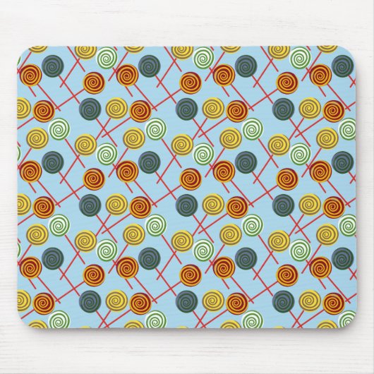 Bonbonmuster | Lollenmuster | Lollipop 5 Mousepad (Vorne)