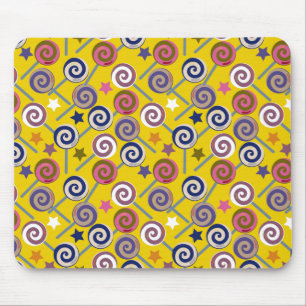 Bonbonmuster Lollenmuster Lollipop 60 Mousepad