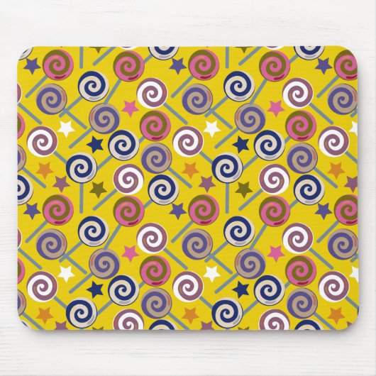 Bonbonmuster | Lollenmuster | Lollipop 60 Mousepad (Vorne)