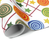 Bonbonmuster | Lollenmuster | Lollipop 61 Geschenkpapier (Rolleneckpunkt)