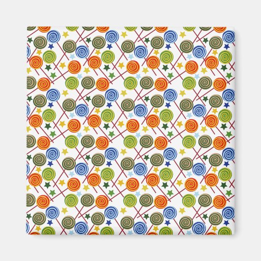 Bonbonmuster | Lollenmuster | Lollipop 61 Magnet (Vorne)