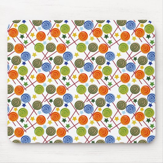Bonbonmuster | Lollenmuster | Lollipop 61 Mousepad (Vorne)