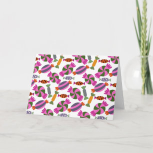 Bonbonmuster Lollenmuster Lollipop 6 Karte