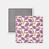 Bonbonmuster | Lollenmuster | Lollipop 6 Magnet (Vorderseite/Rückseite)