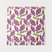 Bonbonmuster | Lollenmuster | Lollipop 6 Wandteppich (Vorderseite (Horizontal))