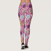 Bonbonmuster | Lollenmuster | Lollipop 7 Leggings (Rückseite)