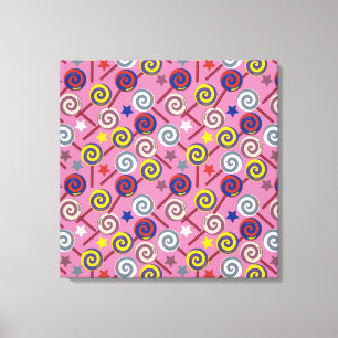 Bonbonmuster   Lollenmuster   Lollipop 7 Leinwanddruck